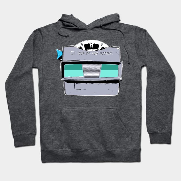 View-Master in Soft Gray and Seafoam Green Hoodie by callingtomorrow